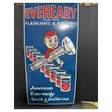 Eveready Flashlights and Batteries Porcelain Sign
