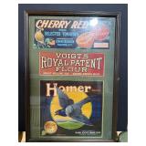 Framed Grocery Advertising