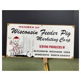 Wisconsin Pig Feeder Sign