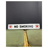 Texaco No Smoking Porcelain Sign