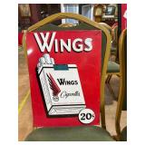 Wings Cigarettes Metal Sign