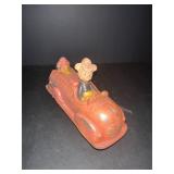 Early Rubber Mickey Mouse Firefighter Toy