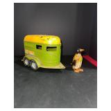 Metal Toy Trailer and Toy Wind-up Penguin