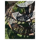 Pair of Metal Step Plant Stands