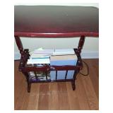 Mahogany Magizine Table with Contents