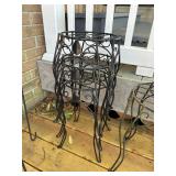 Lot of Metal Plant Stands