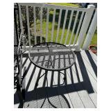 Metal Chair and Table