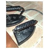 2 Cast Iron Irons/Doorstops