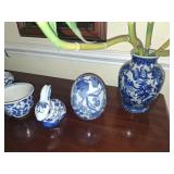 Blue and White Ceramic Pottery