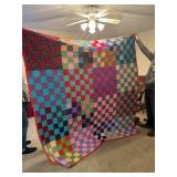 Full Size Colorful Tack Quilt