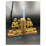 Pair of Monkey Bookends and Monkey Lamp Pair of Monkey Bookends and Monkey Lamp