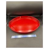 Red Tray and Bowl Red Tray and Bowl