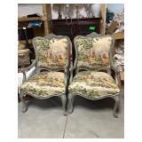Pair of Victorian Style Upholstery Chairs Pair of Victorian Style Upholstery Chairs