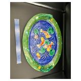 Hand Painted Koi Fish Tray Hand Painted Koi Fish Tray