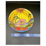 Penzo Painted Glass Bowl Penzo Painted Glass Bowl