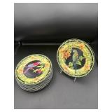 Siddhia Hutchinson Macaw Plate Set Siddhia Hutchinson Macaw Plate Set