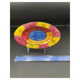 Penzo Painted Glass Plate Penzo Painted Glass Plate