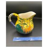 Penzo Painted Glass Pitcher Penzo Painted Glass Pitcher