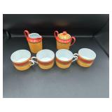 Laure Japy Cups, Milk and Sugar Set Laure Japy Cups, Milk and Sugar Set