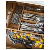 Lot of Silverware and Utensils