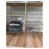 Gold Mirrored Table with Contents