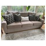 Taupe Couch with Cushion