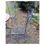 Metal Outside Table with 4 Chairs