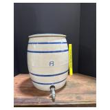Blue and White Stoneware Cooler