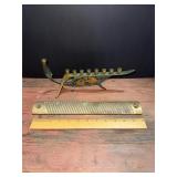 Bronze Candleholder and Grater