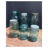 Rare Collection Blue Ball Canning Jars