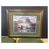 Pair of Cowboy Framed Pictures