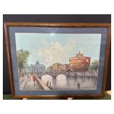 Oil on Canvas Under Glass