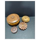 Wooden Jars with Lids