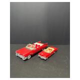 Lot of 2 Die-Cast Cadillacs   1:34 1959 Cadillac S