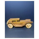 Handcrafted Wooden Vintage-Style Roadster Model Ca