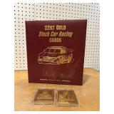 22KT Gold Stock Car Racing Cards