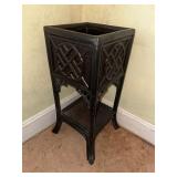 Black Rattan Planter