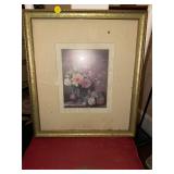 Floral Picture and Crane Picture