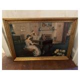 French Artwork and French Mirror