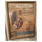Framed Classical Opera Artwork   Verdi Rigoletto