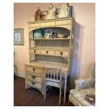 Asian Bookshelf Desk with Chair