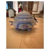 Blue and White Bowl with Lid