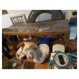 Wicker Behind Couch Table