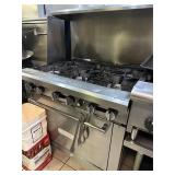 Commercial 6 Burner Gas Stove by Royal