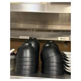 Black Plastic Asian Soup Bowls