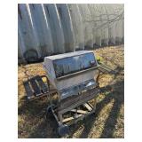 Sunbeam Gas Grill on Rolling Cart w/ Side Shelves
