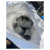 Bag of PVC Cleanout Caps & Pipe Sections