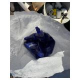 Bag of Blue Glass Bottles (Empty)