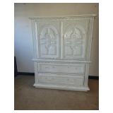 White cabinet with drawers