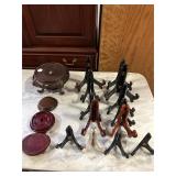 Wooden Display Dishes or Photo Stands